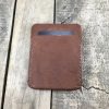 Personalised Brandy Kangaroo Leather Slim Wallet
