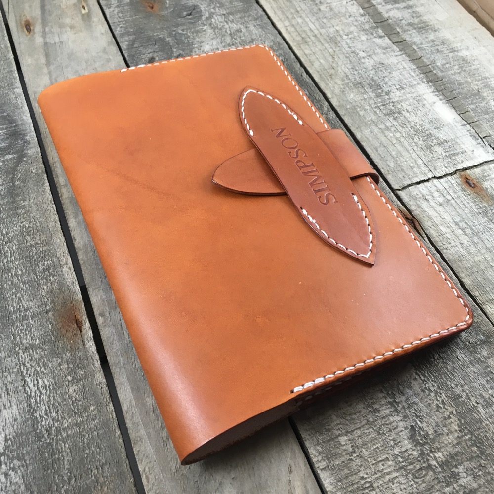 Personalized Leather Journal Cover - The Rockdale by nivisto