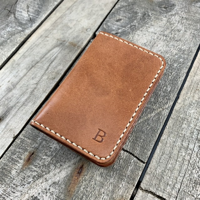 Brown Bi-Fold Vertical Wallet