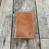 Personalised Ochre Barangaroo Kangaroo Leather Vertical Bifold Wallet